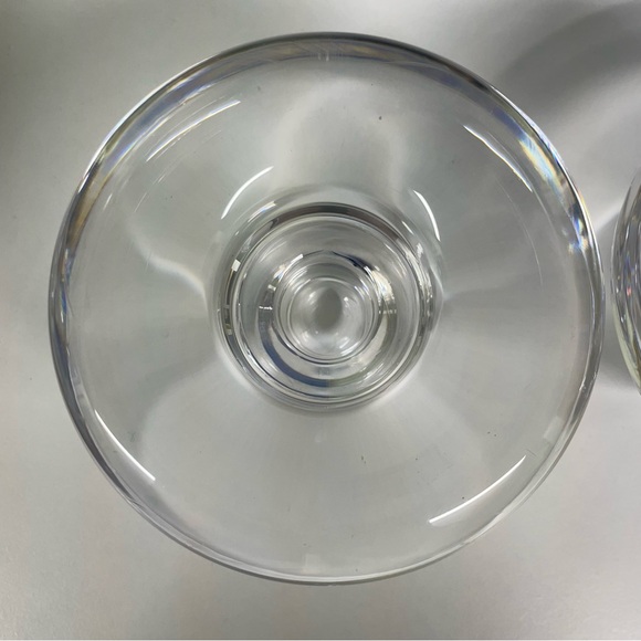 SOLD 2 Dansk Jens Quistgaard Mushroom Votive Candle Holders Lead Crystal Glass - Picture 6 of 13